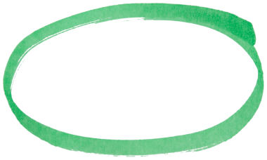 Hand drawn green marker circle sketch, abstract ink oval stroke for highlight, emphasis, underline, business note, doodle design, isolated simple round shape element on transparent background