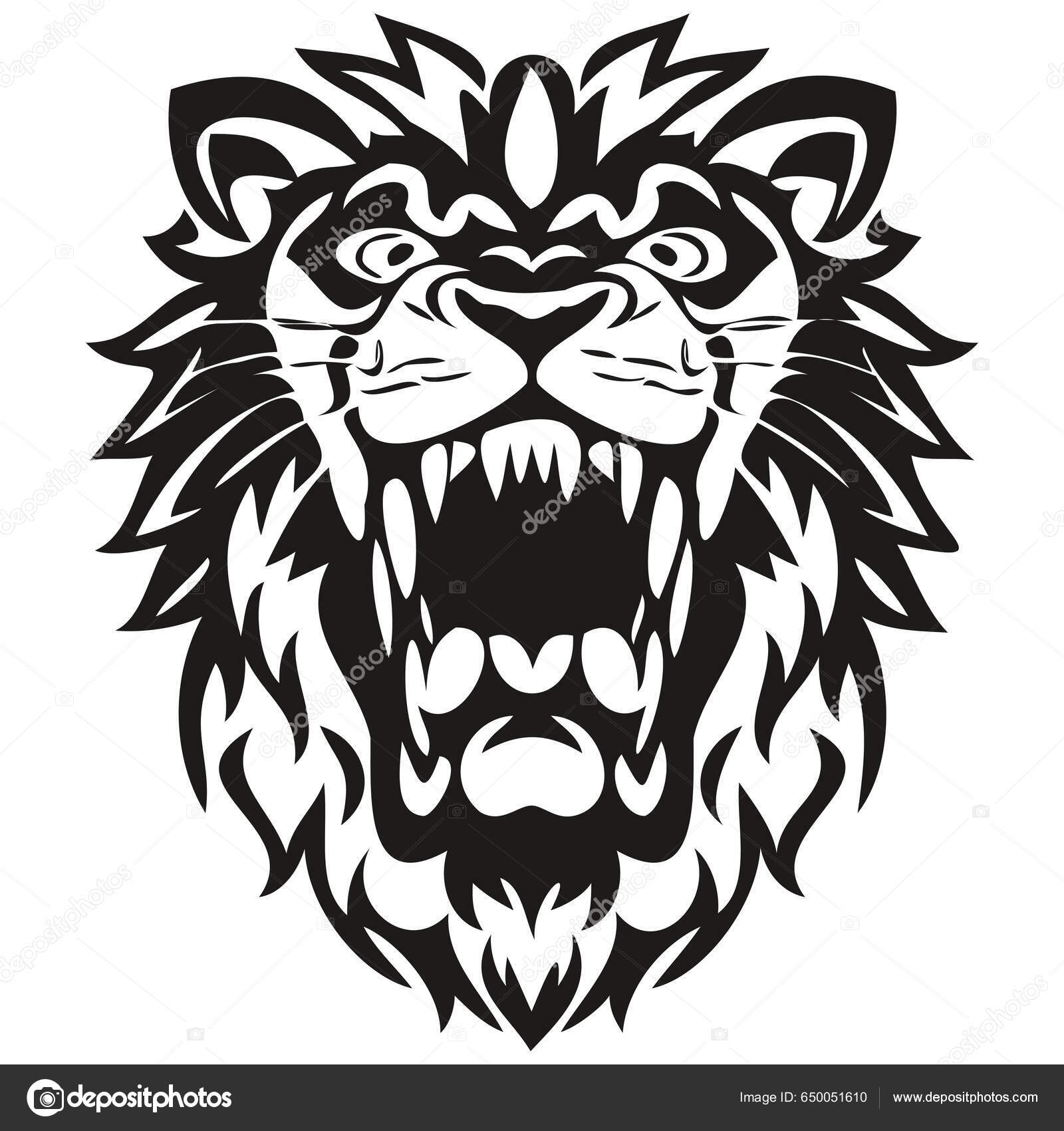 Лихорадочный Логотип Талисмана Льва Команды Конвою Спорту Знак.