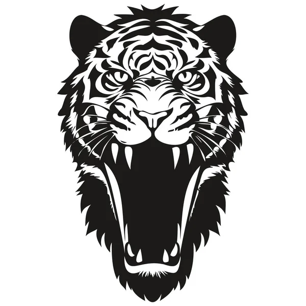 Vector Tiger Huvud Maskot Logotyp För Eport Och Sport Team — Stock vektor