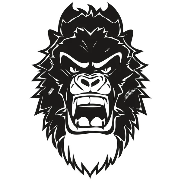 stock vector Animal Gorilla mascot logo for football, basketball, lacrosse, baseball, hockey , soccer tea