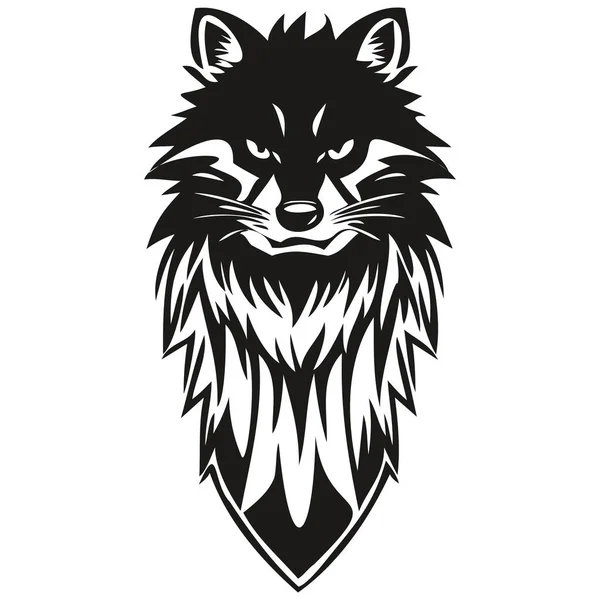 Maskot Logotyp Mýval Hlava Vektorové Šablony Odznaky Pro Esport Sportovní — Stockový vektor