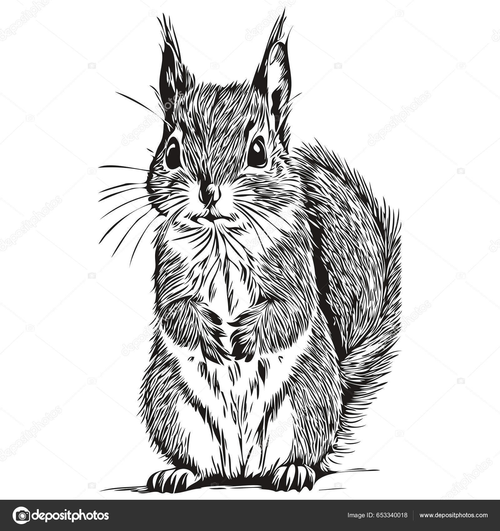 Como Desenhar um ESQUILO  How to Draw Squirrel 