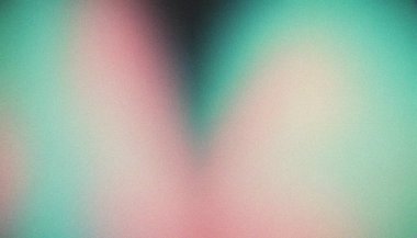 Soyut arkaplan tanecikli soyut gürültü dokusu retro gradyan pankart Black, Cyan, Green. Zarif bir ses dokusuna sahip gradyan dalga arkaplanı