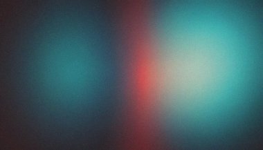 Siyah, Kırmızı, Cyan, Mavi Soyut bulanık taneli arka plan ses dokusu dikey çerçeve kopyalama uzayı. Zarif doku efektleri ile pürüzsüz kumlu gradyan