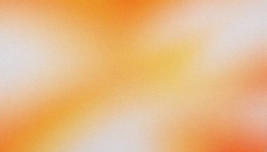 Turuncu, Beyaz, Sarı Grainy gradyan arka plan renk akışı ses dokusu geniş afiş afiş başlık tasarımı. Gösterişli bir gradyan arkaplan için modern gradyan arkaplanı