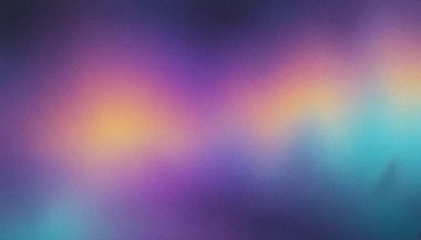 Purple, Cyan, Yellow, Orange gradyan psychedelic ses dokusu renkleri banner müzik kapağı retro parti poster tasarım alanı. Dinamik kumlu dalga, canlı kumlu aksanlar.