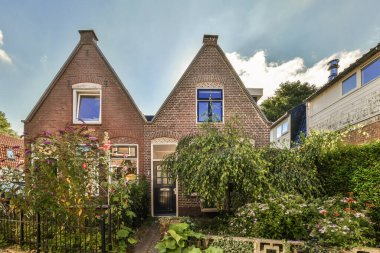 View of street near building with beauty of vegetation outside
