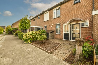 View of street near building with beauty of vegetation outside