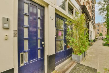 View of street near building with beauty of vegetation outside