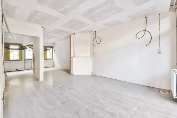 Plastic Window Radiator White Wall Empty Light Room Home — Stock Photo, Image