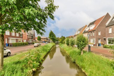 View of street near building with beauty of vegetation outside