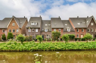 View of street near building with beauty of vegetation outside