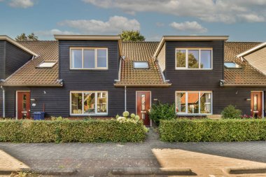 View of street near building with beauty of vegetation outside