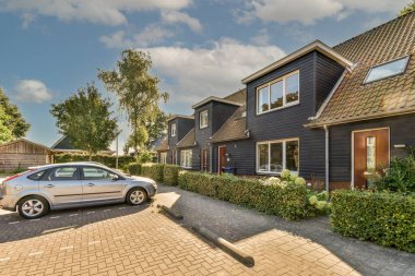 View of street near building with beauty of vegetation outside