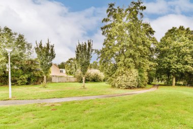 Önünde ağaçlar ve çimenler olan boş bir arsa. Görüntü emlakçıların facebook sayfasından alındı.