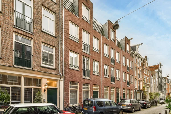Amsterdam Hollanda Nisan 2021 Bir Caddenin Kenarına Park Edilmiş Bazı — Stok fotoğraf