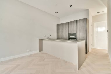 Güzel tasarlanmış modern mutfak iç tasarımı.