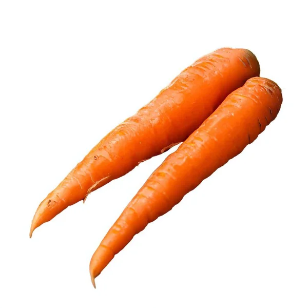 Захватите Сущность Свежей Морковки Этой Пленительной Фотографии Запаса Чистым Белым — стоковое фото