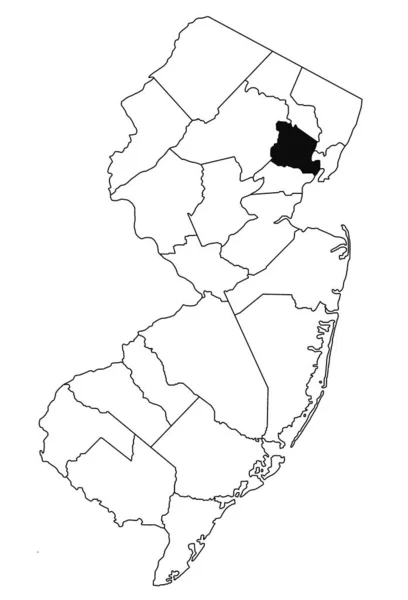 Essex County Haritası New Jersey Eyaletinde Beyaz Arka Planda New — Stok fotoğraf