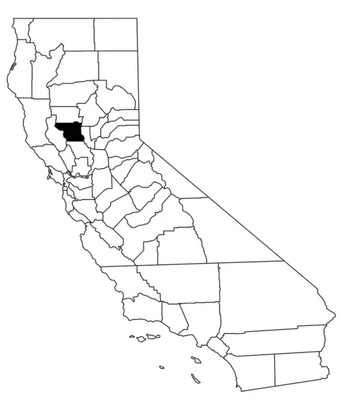 Mapa Okresu Colusa Kalifornii Bílém Pozadí Single County Mapa Zvýrazněná — Stock fotografie