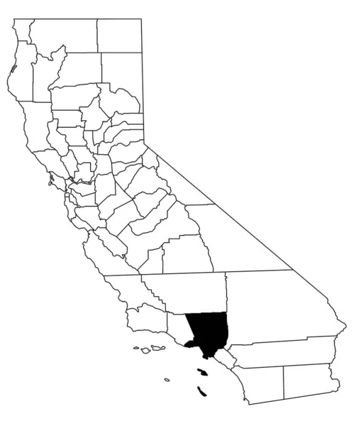 Karte Des Los Angeles County Bundesstaat Kalifornien Auf Weißem Hintergrund — Stockfoto
