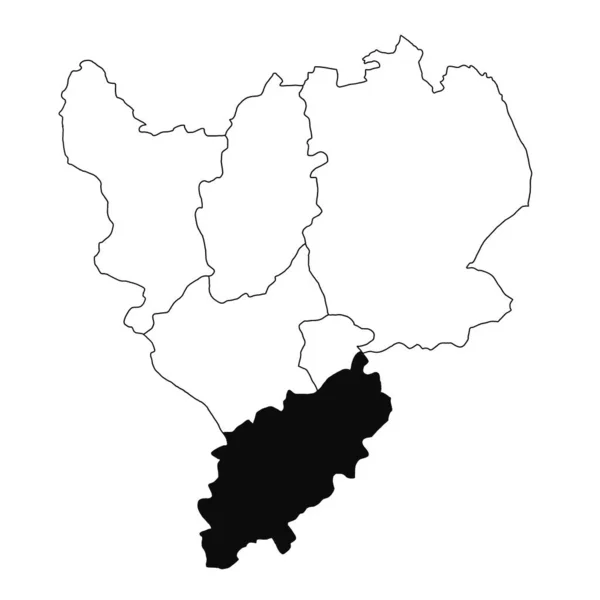 Esboço Mapa Northamptonshire Província East Midlands Inglaterra Sobre Fundo Branco — Fotografia de Stock
