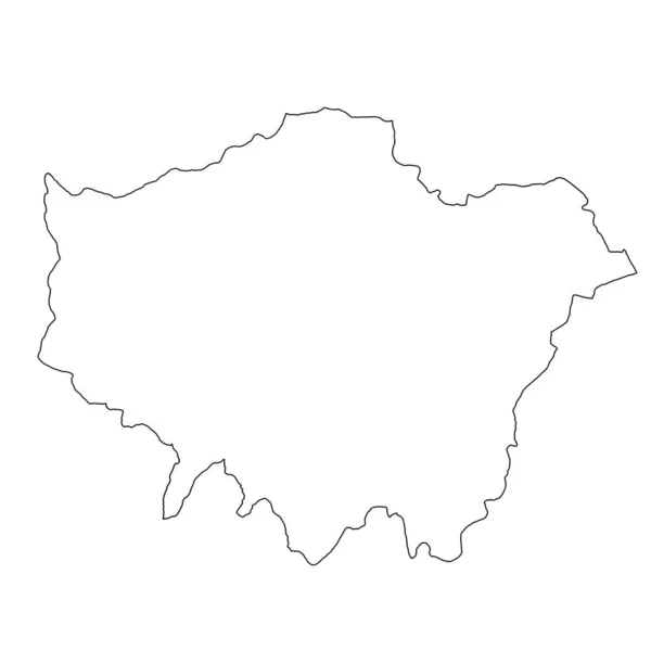 Esboço Mapa Londres Capital Inglaterra Reino Unido Grã Bretanha Reino — Fotografia de Stock