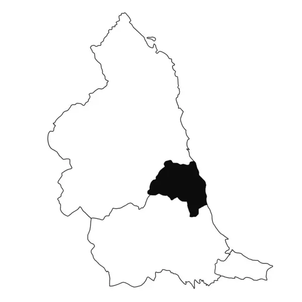 Map Tyne Wear North East England Province White Background Single — Stock Photo, Image