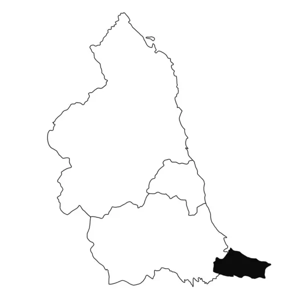 Karta Över North Yorkshire Nordöstra England Provinsen Vit Bakgrund Single — Stockfoto