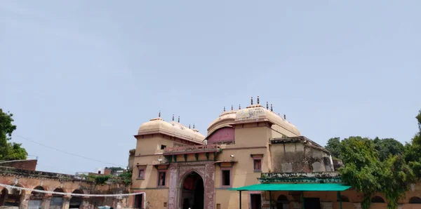 Architettura Del Forte Ramnagar Sulle Rive Delle Bande Varanasi India — Foto Stock
