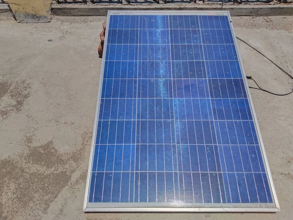 Solar Panels Mounted Balcony Terrace — Fotografia de Stock