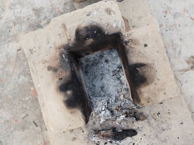 Kırsal mutfak. Hindistan, Pakistan, Bangladeş, Nepal, Afganistan, Sri Lanka ve gelişmemiş ülkelerde yaşayanların kullandığı geleneksel ocaklar. Çamur atılır, yakılır.