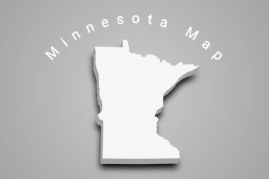 3D Minnesota Haritası: Minn, mn