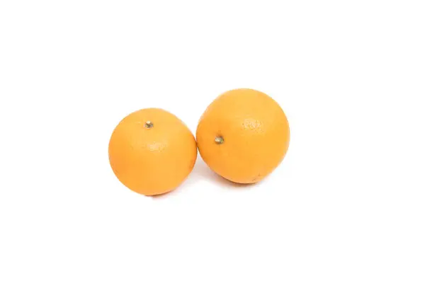 Ripe Fresh Orange Fruit Isolated White Background — Stock Photo, Image
