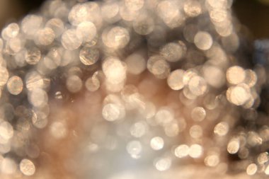 Golden Abstract bokeh light effect on background