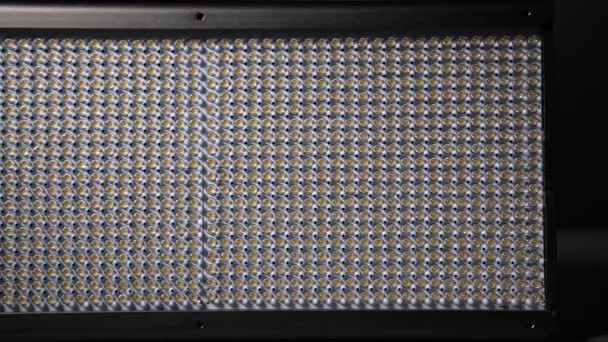 Світлодіодна Панель Багатьма Діодами Доллі Стріляв Денне Світло 5500K — стокове відео