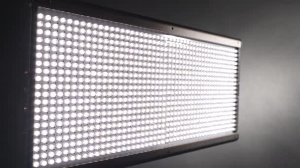Led Panel Many Luminous Diodes Dolly Shot Daylight 5500K — 비디오