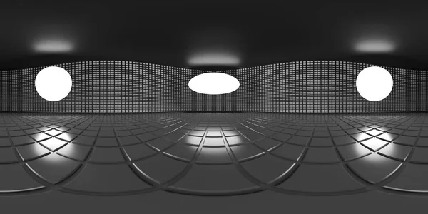 Студійна Панорама 360 Відображенням Анімація Hdri Кімнати Студійним Світлом — стокове фото