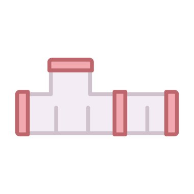 Tünelin bir parçası ya da hamsterlar için bir labirent. Kemirgen kafesi için malzeme. Güzel karikatür çizimi..