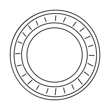 Basit vintage el çizimi çerçeve veya sınır