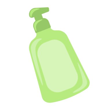 Samimi hijyen için jel. Kadınların özel sağlık malzemesi. Basit vektör düz resimleme.