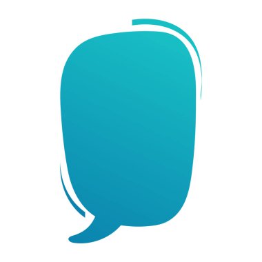 Konuşma balonu. Düşünce bulutu. Kopyalama alanı ile konuşma balonu. Tasarım ögesi