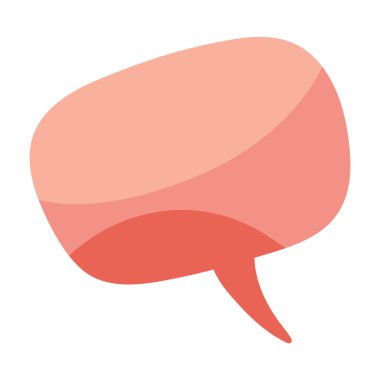 Konuşma balonu. Düşünce bulutu. Kopyalama alanı ile konuşma balonu. Tasarım ögesi