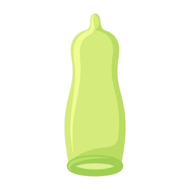 Komik çizgi film prezervatifi. Doğum kontrolü için bariyer yöntemi