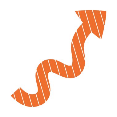 Dinamik ağ tasarımları, bilgi grafikleri ve sunumlar oluşturmak için çizgili eğimli ok veya işaretleyici