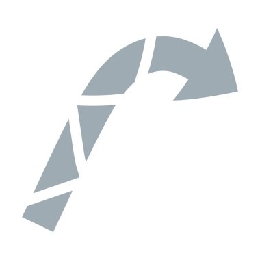 Dinamik web tasarımları, bilgi grafikleri ve sunumlar yaratmak için soyut gri ok veya işaretçi