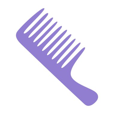 Kabzalı geniş diş tarağı. Profesyonel kuaförlük aracı ve saç şekillendirme aksesuarı