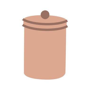 Çeşitli küçük parçaları saklamak için basit bir kavanoz. Banyo dekoru. Mutfak depolama ve düzenleme