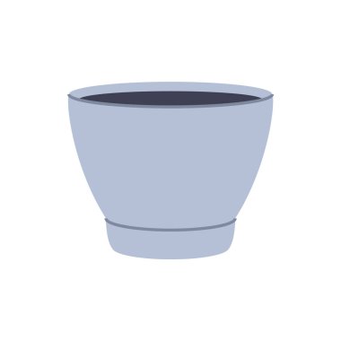 Ev bitkileri için sade gri çömlek. Minimalist ve modern bitki tasarımları yaratmak için mükemmel..