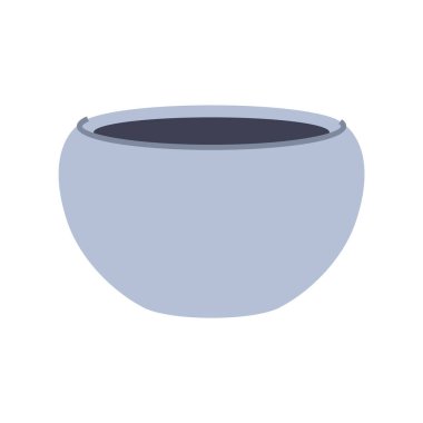 Ev bitkileri için oval gri kap. Minimalist ve modern bitki tasarımları yaratmak için mükemmel..